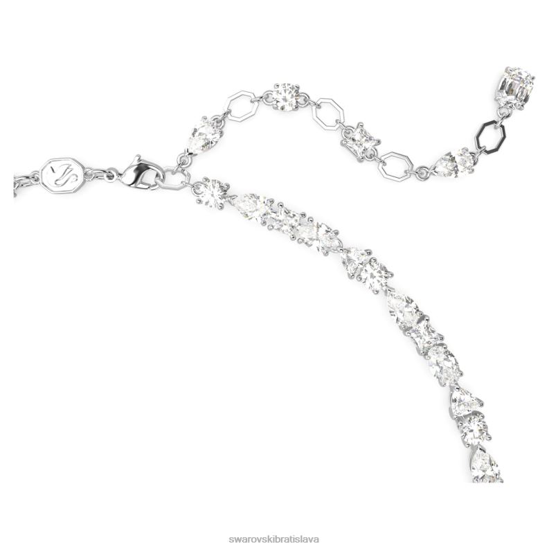 sada mesmera zmiešané rezy, biele, rhodiované B8ZNT397 Swarovski šperky