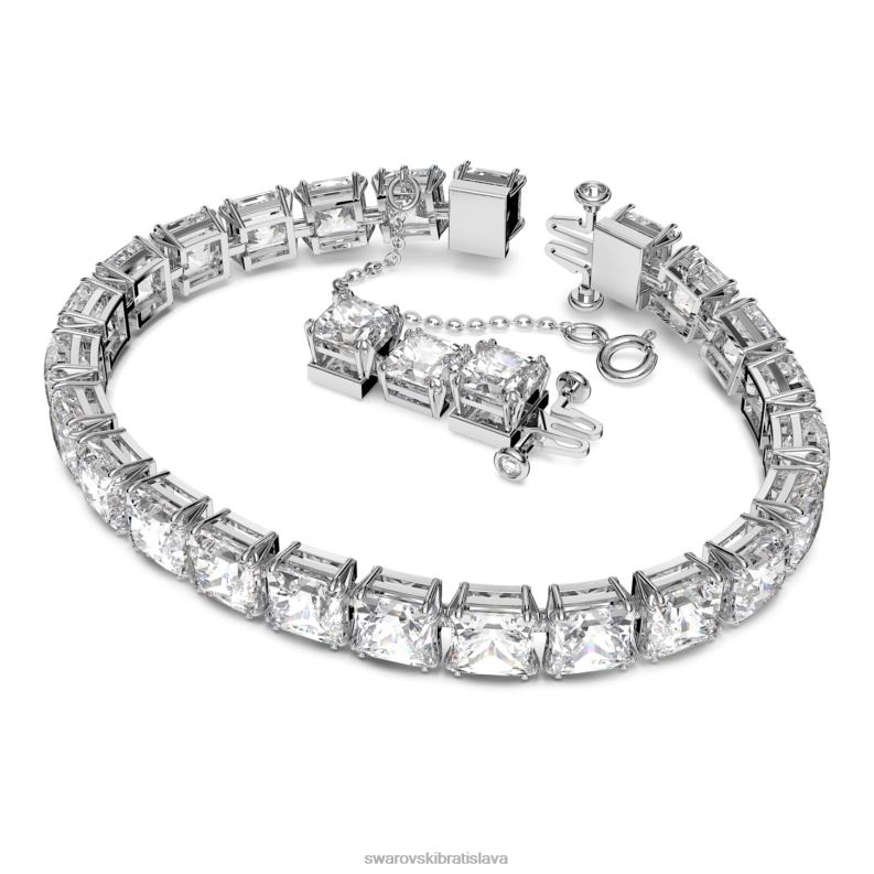 set tisícročí zmiešané rezy, biele, rhodiované B8ZNT378 Swarovski šperky