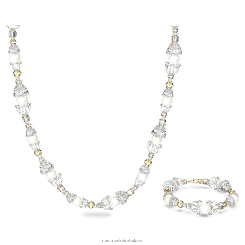 somnia set biela, pozlátená B8ZNT382 Swarovski šperky