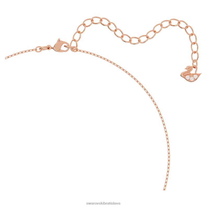 šumivý tanečný set zmiešané strihy, ďatelina, biela, pozlátené ružovým zlatom B8ZNT416 Swarovski šperky