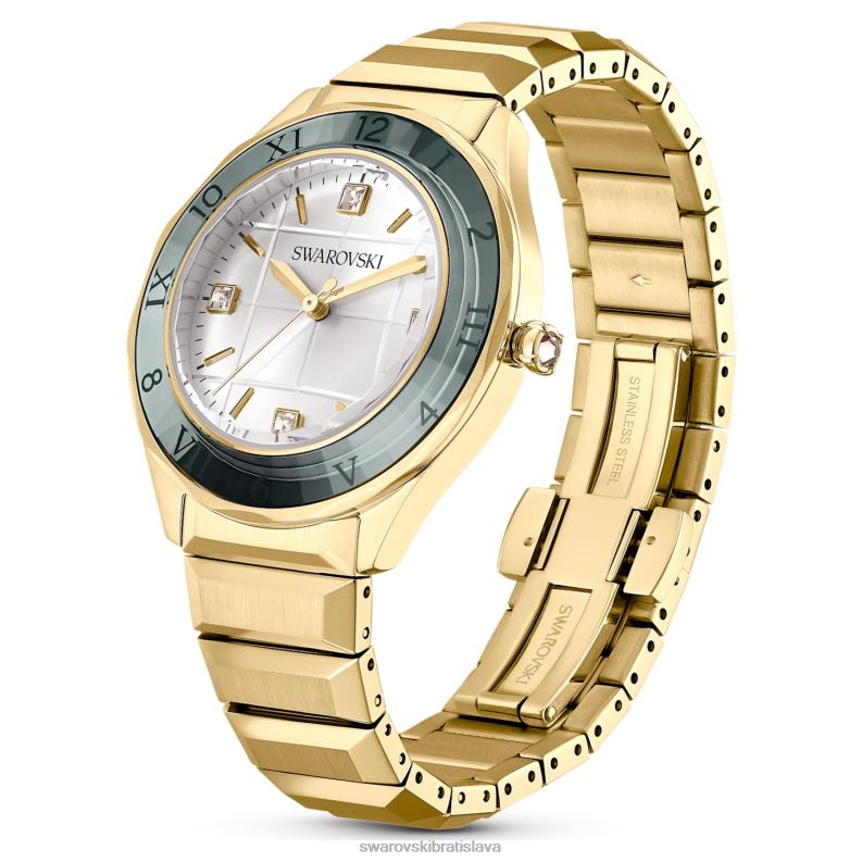 37mm hodinky švajčiarska výroba, kovový náramok, zlatý tón, zlatá povrchová úprava B8ZNT1145 Swarovski príslušenstvo - Image 3