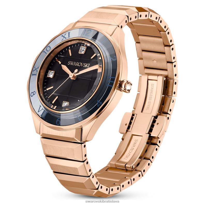 37mm hodinky švajčiarsky kovový náramok, čierny, povrchová úprava ružové zlato B8ZNT1193 Swarovski príslušenstvo - Image 3