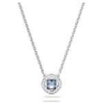 anjelsky náhrdelník štvorcový rez, modrá, rhodiovaná B8ZNT28 Swarovski šperky
