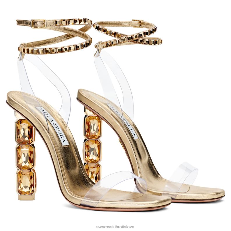 aquazzura_aura_sandale_jemny_zlaty_ton_b8znt1506_swarovski_sandale.jpg aquazzura aura sandále jemný zlatý tón B8ZNT1506 Swarovski sandále - Image 1