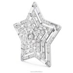 brošňa stella hviezda, biela, rhodiovaná B8ZNT1099 Swarovski príslušenstvo - Image 3
