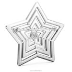 brošňa stella hviezda, biela, rhodiovaná B8ZNT1099 Swarovski príslušenstvo - Image 5