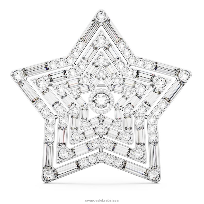 brosna_stella_hviezda_biela_rhodiovana_b8znt1099_swarovski_prislusenstvo.jpg brošňa stella hviezda, biela, rhodiovaná B8ZNT1099 Swarovski príslušenstvo - Image 1