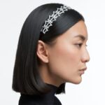 čelenka hviezda, biela, rhodiovaná B8ZNT1469 Swarovski príslušenstvo - Image 2