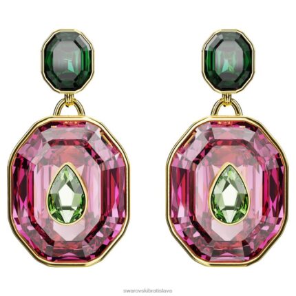 chroma padacie náušnice zmiešané strihy, viacfarebné, pozlátené B8ZNT853 Swarovski šperky