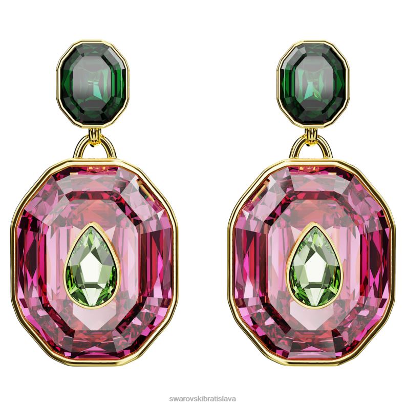 chroma_padacie_nausnice_zmiesane_strihy_viacfarebne_pozlatene_b8znt853_swarovski_sperky.jpg chroma padacie náušnice zmiešané strihy, viacfarebné, pozlátené B8ZNT853 Swarovski šperky - Image 1