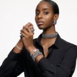 chrómový koktailový prsteň čierna, ruténiová B8ZNT1049 Swarovski šperky - Image 5