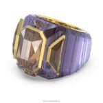 chrómový koktailový prsteň fialová, pozlátená B8ZNT1051 Swarovski šperky