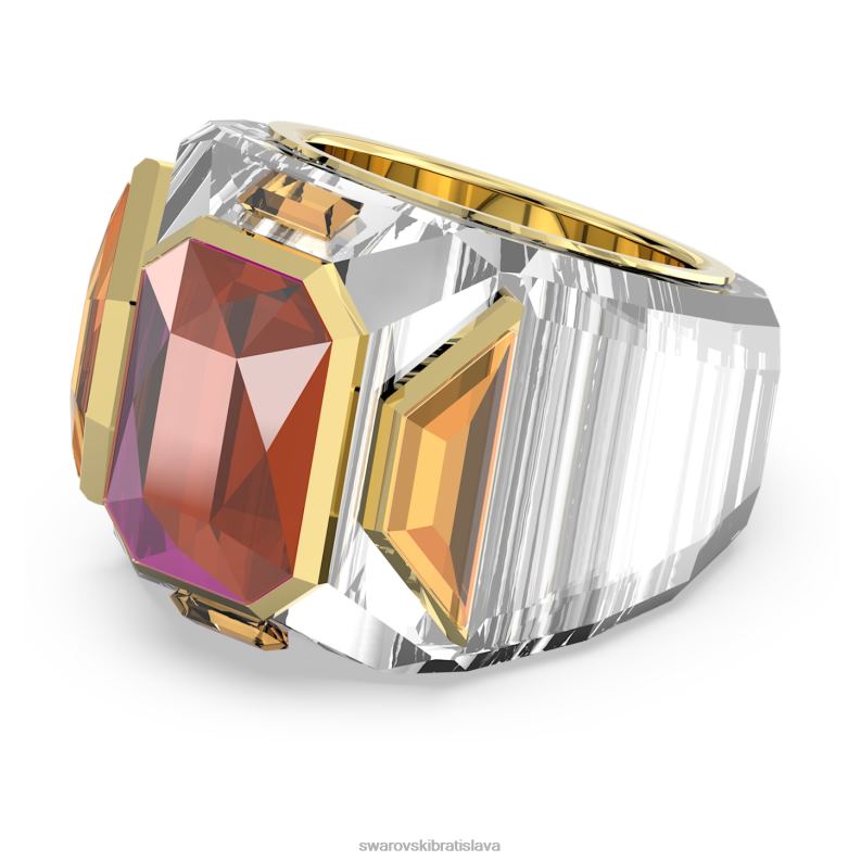 chromovy_koktailovy_prsten_ruzova_pozlatena_b8znt1076_swarovski_sperky.jpg chrómový koktailový prsteň ružová, pozlátená B8ZNT1076 Swarovski šperky - Image 1
