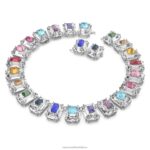 chrómový tlmič nadrozmerné kryštály, viacfarebné, rhodiované B8ZNT370 Swarovski šperky - Image 3