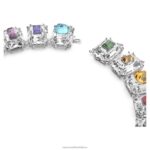 chrómový tlmič nadrozmerné kryštály, viacfarebné, rhodiované B8ZNT370 Swarovski šperky - Image 4