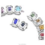 chrómový tlmič nadrozmerné kryštály, viacfarebné, rhodiované B8ZNT370 Swarovski šperky - Image 5