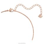 ďalej prívesok prepletené kruhy, biele, pozlátené ružovým zlatom B8ZNT197 Swarovski šperky - Image 3