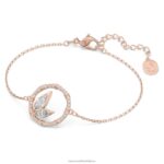 delliový náramok bambus, biely, pozlátený ružovým zlatom B8ZNT465 Swarovski šperky - Image 3