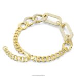 dextera náhrdelník vyhlásenie, zmiešané odkazy, biele, pozlátené B8ZNT11 Swarovski šperky - Image 5