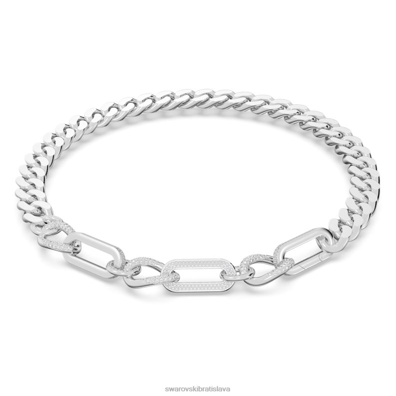 dextera_nahrdelnik_vyhlasenie_zmiesane_odkazy_biele_rhodiovane_b8znt37_swarovski_sperky.jpg dextera náhrdelník vyhlásenie, zmiešané odkazy, biele, rhodiované B8ZNT37 Swarovski šperky - Image 1