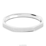dextera náramok tvar osemuholníka, biela, rhodiovaná B8ZNT598 Swarovski šperky