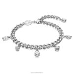 dextera náramok zmiešané rezy, biele, rhodiované B8ZNT453 Swarovski šperky