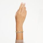 dextera náramok zmiešané strihy, biele, pozlátené B8ZNT631 Swarovski šperky - Image 2