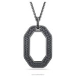 dextera prívesok osemuholníkový tvar, čierna, ruténiová B8ZNT235 Swarovski šperky