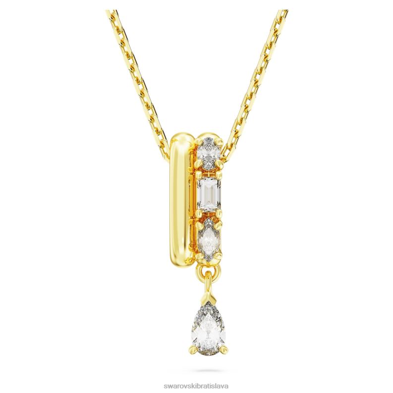 dextera_privesok_zmiesane_strihy_biele_pozlatene_b8znt281_swarovski_sperky.jpg dextera prívesok zmiešané strihy, biele, pozlátené B8ZNT281 Swarovski šperky - Image 1