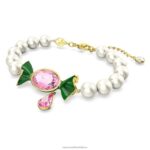 dulcisový náramok cukríky a kvapky, viacfarebné, pozlátené B8ZNT480 Swarovski šperky - Image 3