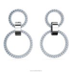 duté kruhové náušnice modrá, rhodiovaná B8ZNT933 Swarovski šperky
