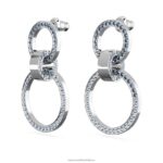 duté kruhové náušnice modrá, rhodiovaná B8ZNT933 Swarovski šperky - Image 4
