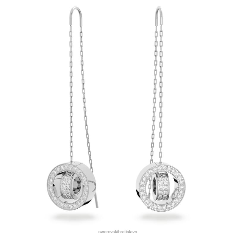dute_nausnice_biela_rhodiovana_b8znt776_swarovski_sperky.jpg duté náušnice biela, rhodiovaná B8ZNT776 Swarovski šperky - Image 1