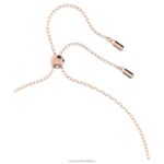 dutý prívesok zámková slučka, biela, pozlátená ružovým zlatom B8ZNT215 Swarovski šperky - Image 3