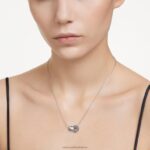 dutý prívesok zámková slučka, modrá, rhodiovaná B8ZNT278 Swarovski šperky - Image 2