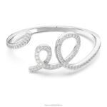 fluenta náramok znovu zapálené kryštály, biele, rhodiované B8ZNT646 Swarovski šperky