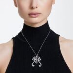 fluenta prívesok znovu zapálené kryštály, biele, rhodiované B8ZNT338 Swarovski šperky - Image 2
