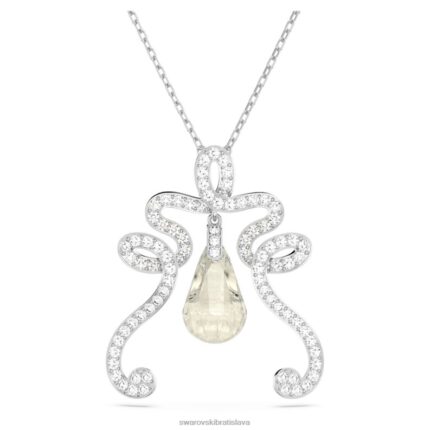 fluenta prívesok znovu zapálené kryštály, biele, rhodiované B8ZNT338 Swarovski šperky