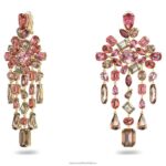 gema klipsové náušnice zmiešané strihy, luster, viacfarebný, pozlátený B8ZNT945 Swarovski šperky - Image 3
