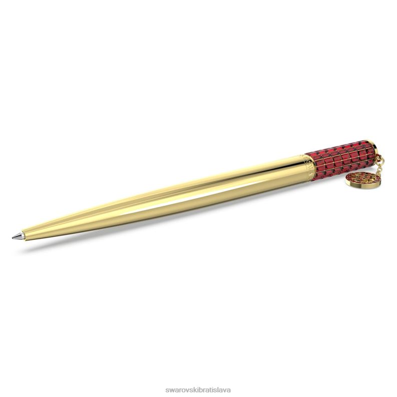gulockove_pero_alea_cervena_pozlatena_b8znt1300_swarovski_prislusenstvo.jpg guľôčkové pero alea červená, pozlátená B8ZNT1300 Swarovski príslušenstvo - Image 1
