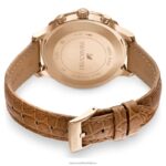 hodinky octea lux chrono švajčiarska výroba, kožený remienok, hnedá, zlatá povrchová úprava B8ZNT1150 Swarovski príslušenstvo - Image 4