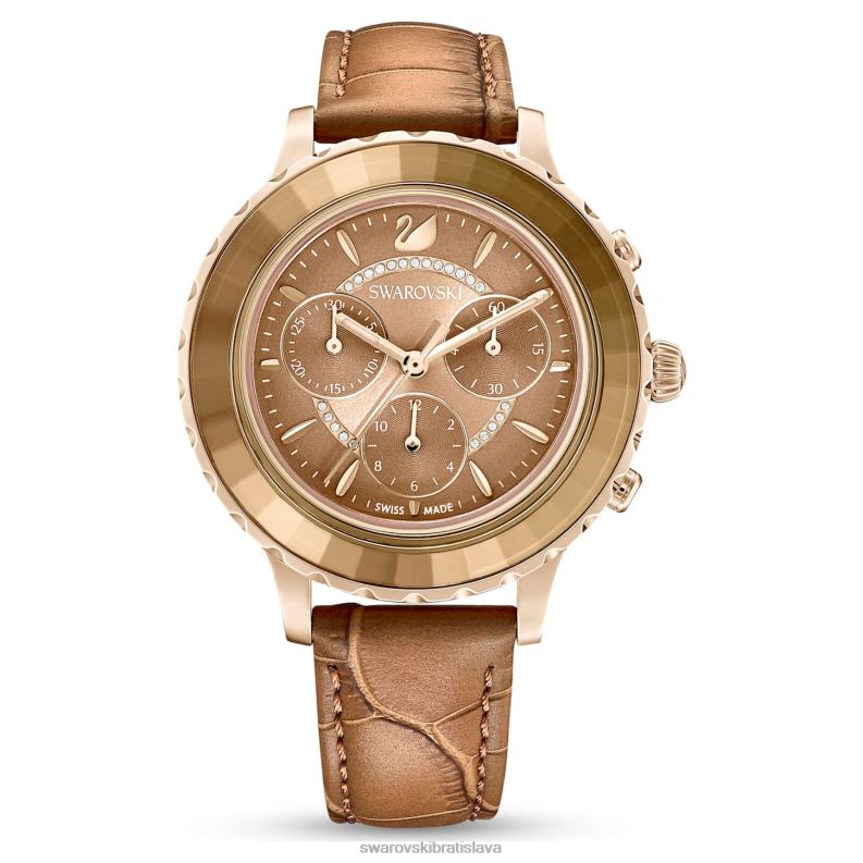 hodinky_octea_lux_chrono_svajciarska_vyroba_kozeny_remienok_hneda_zlata_povrchova_uprava_b8znt1150_swarovski_prislusenstvo.jpg hodinky octea lux chrono švajčiarska výroba, kožený remienok, hnedá, zlatá povrchová úprava B8ZNT1150 Swarovski príslušenstvo - Image 1