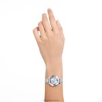 hodinky octea nova švajčiarska výroba, kovový náramok, strieborný tón, nehrdzavejúca oceľ B8ZNT1242 Swarovski príslušenstvo - Image 2