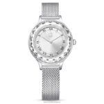 hodinky octea nova švajčiarska výroba, kovový náramok, strieborný tón, nehrdzavejúca oceľ B8ZNT1242 Swarovski príslušenstvo