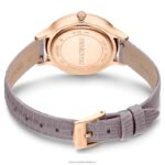 hodinky octea nova švajčiarska výroba, kožený remienok, béžová, povrchová úprava v ružovom zlate B8ZNT1184 Swarovski príslušenstvo - Image 4