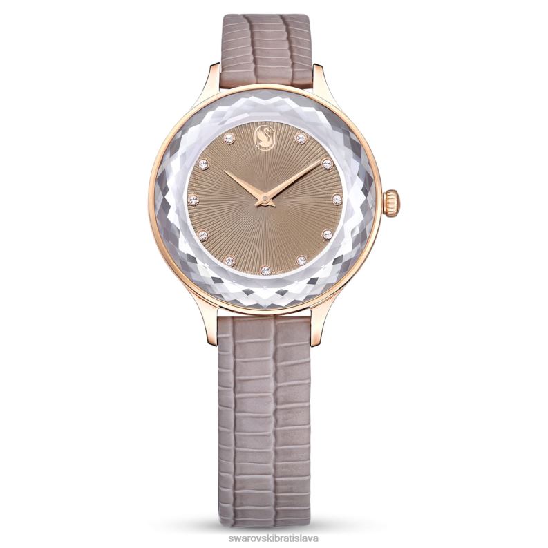 hodinky_octea_nova_svajciarska_vyroba_kozeny_remienok_bezova_povrchova_uprava_v_ruzovom_zlate_b8znt1184_swarovski_prislusenstvo.jpg hodinky octea nova švajčiarska výroba, kožený remienok, béžová, povrchová úprava v ružovom zlate B8ZNT1184 Swarovski príslušenstvo - Image 1