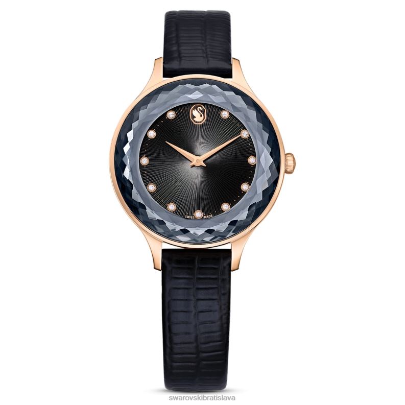 hodinky_octea_nova_svajciarska_vyroba_kozeny_remienok_cierny_povrchova_uprava_ruzove_zlato_b8znt1181_swarovski_prislusenstvo.jpg hodinky octea nova švajčiarska výroba, kožený remienok, čierny, povrchová úprava ružové zlato B8ZNT1181 Swarovski príslušenstvo - Image 1