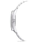 hodinky s kryštalickou aurou švajčiarska výroba, kovový náramok, strieborný tón, nehrdzavejúca oceľ B8ZNT1235 Swarovski príslušenstvo - Image 3