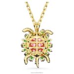 idylický prívesok korytnačka, viacfarebná, pozlátená B8ZNT165 Swarovski šperky - Image 5
