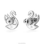 ikonické napichovacie náušnice labute labuť, biela, rhodiovaná B8ZNT707 Swarovski šperky - Image 5